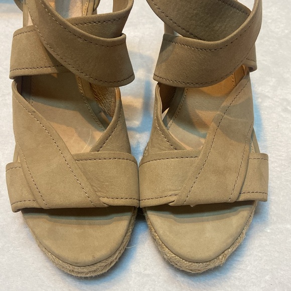 FRYE ROBERTA STRAP Size 9 Espadrille Wedge Zip Back Open Toe Sandal - Picture 8 of 8